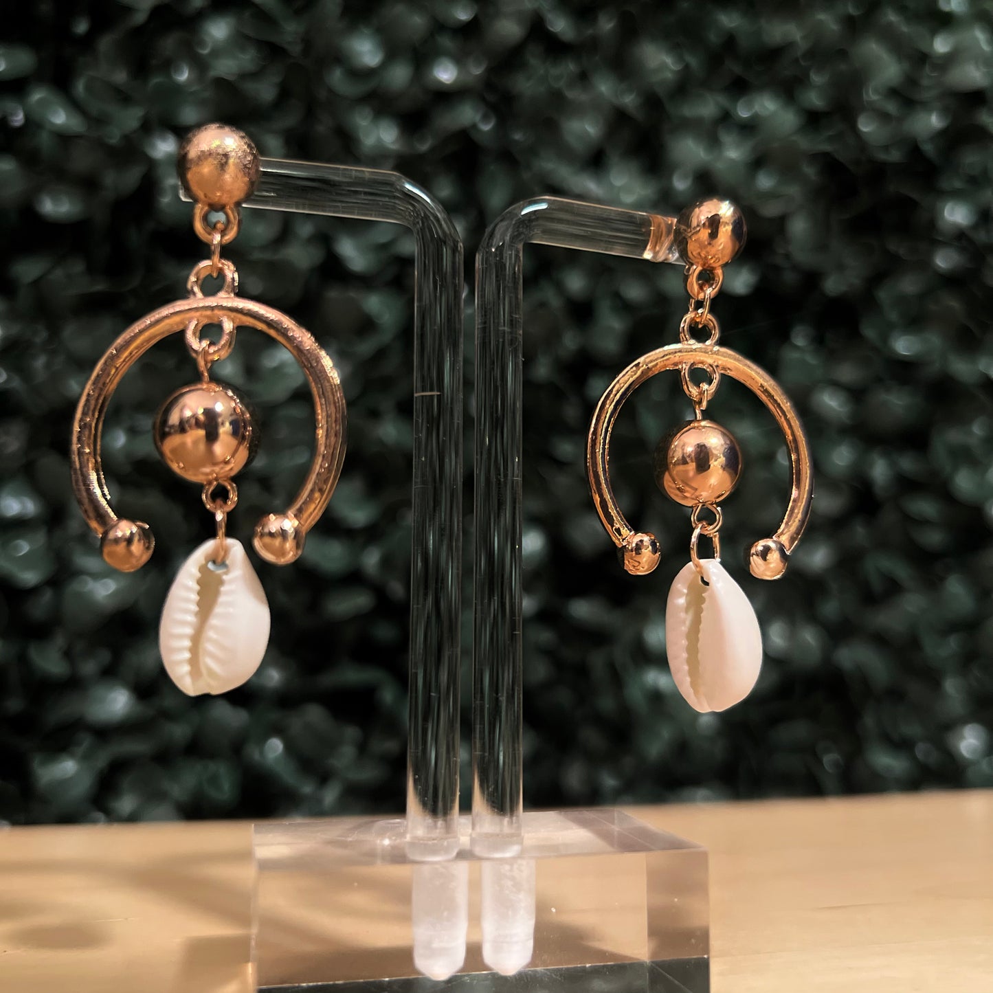 Hook & Shell Dangling Earrings
