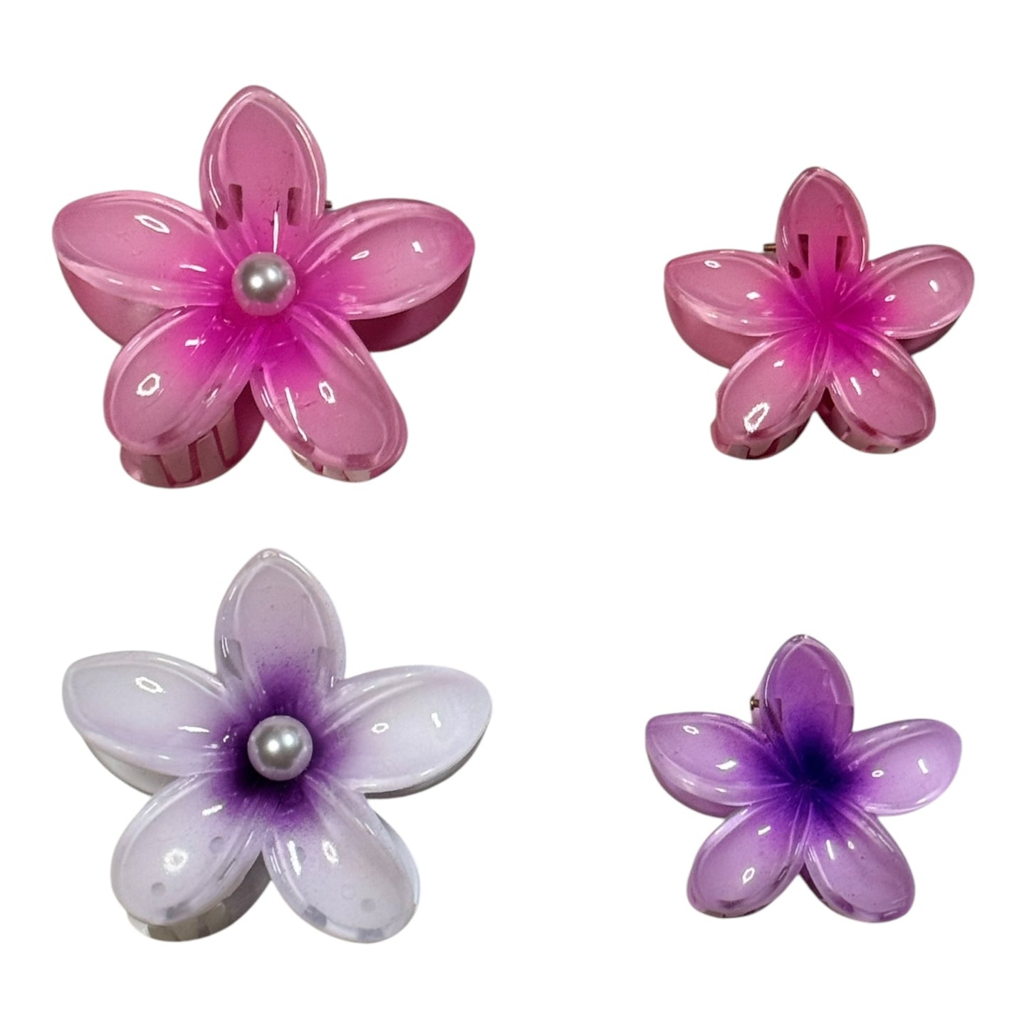 Hair Claw Gift Set - Pink/Purple