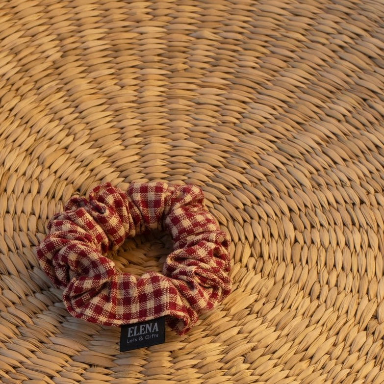 Stephanie Scrunchie - Maroon (mini)