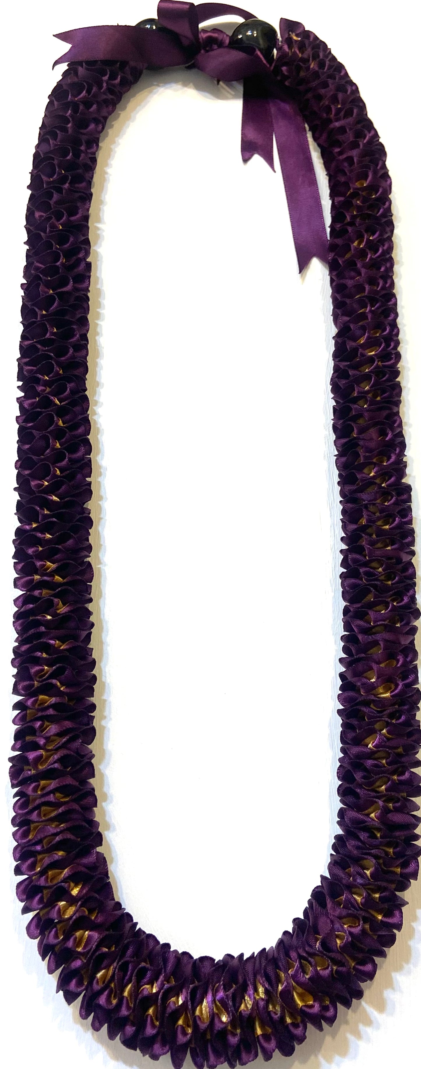 ilima Plumeria Ribbon Lei