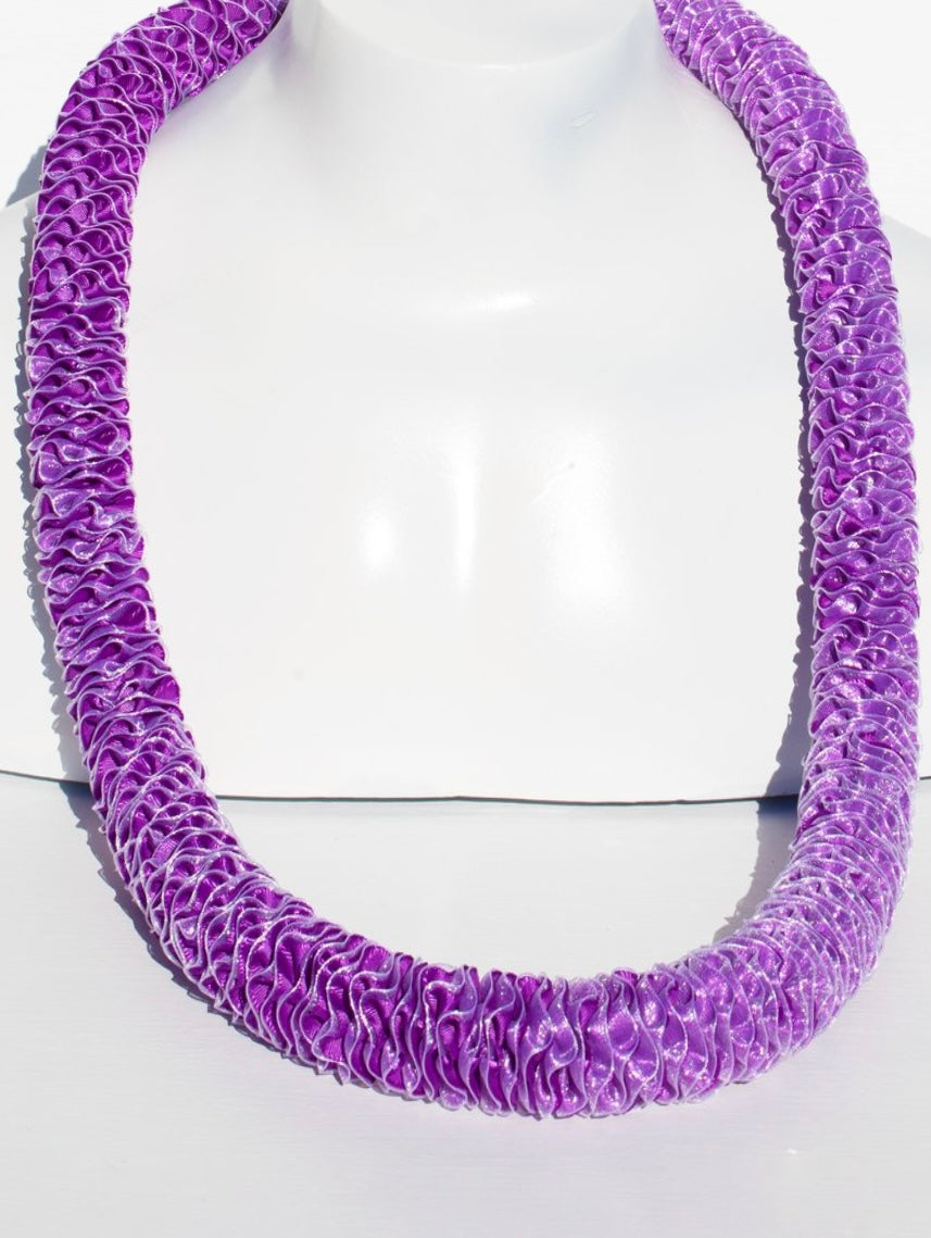ilima Plumeria Ribbon Lei