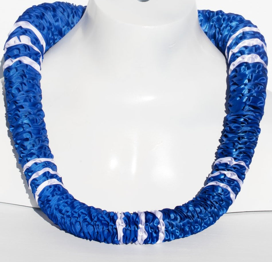 Carnation Stripe Ribbon Lei (2 colors)