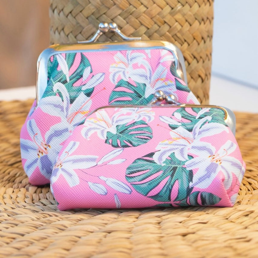Pink Lily Coin Purse