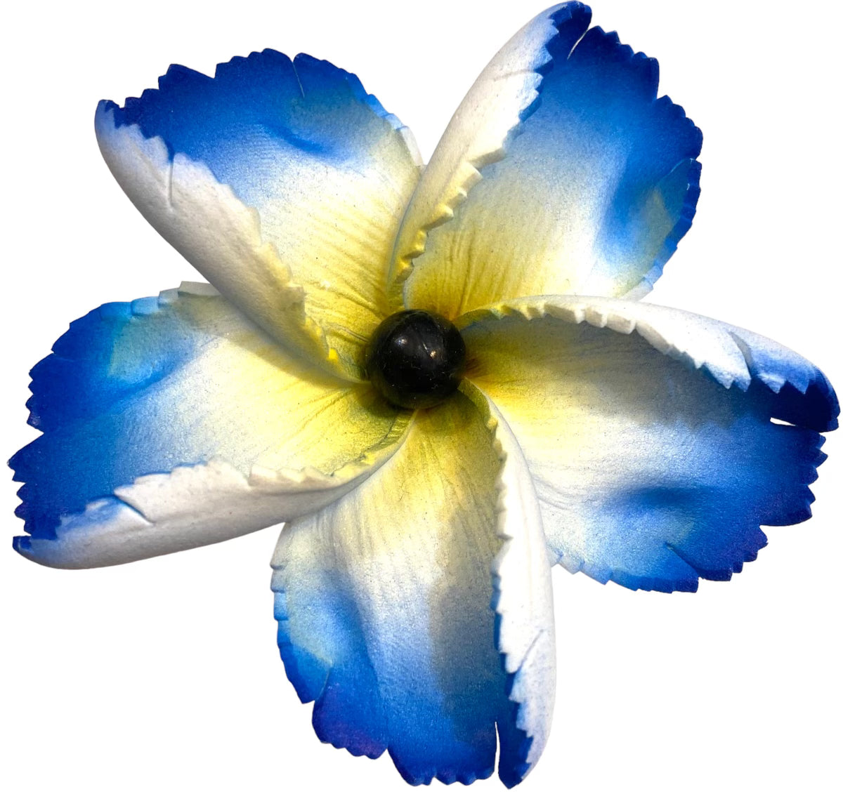 LELEI Plumeria Flower w/ Black Pearl - Blue